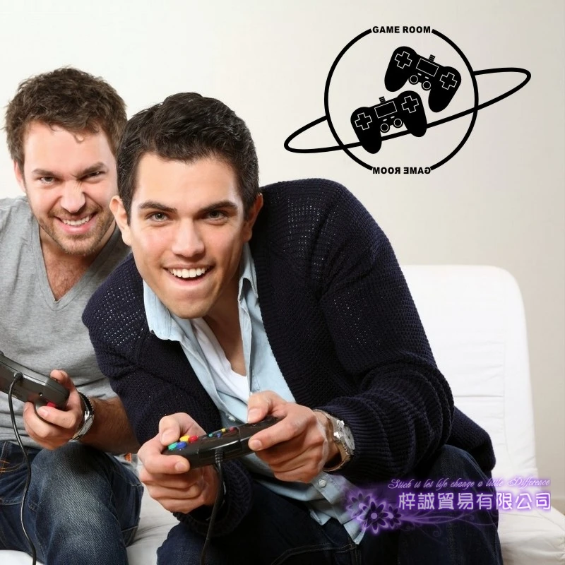 Игра наклейка на ручку Видео игровой контроллер Стикеры играть плакаты тематики