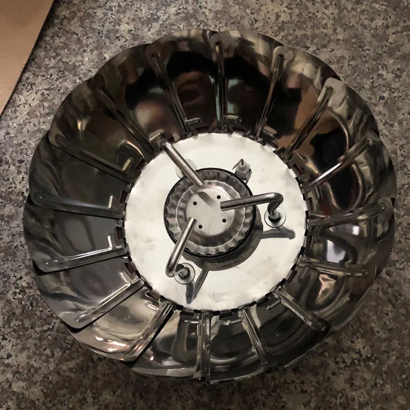 Напольная портативная ветрозащитная печь горелка Лотос газовая кемпинговая