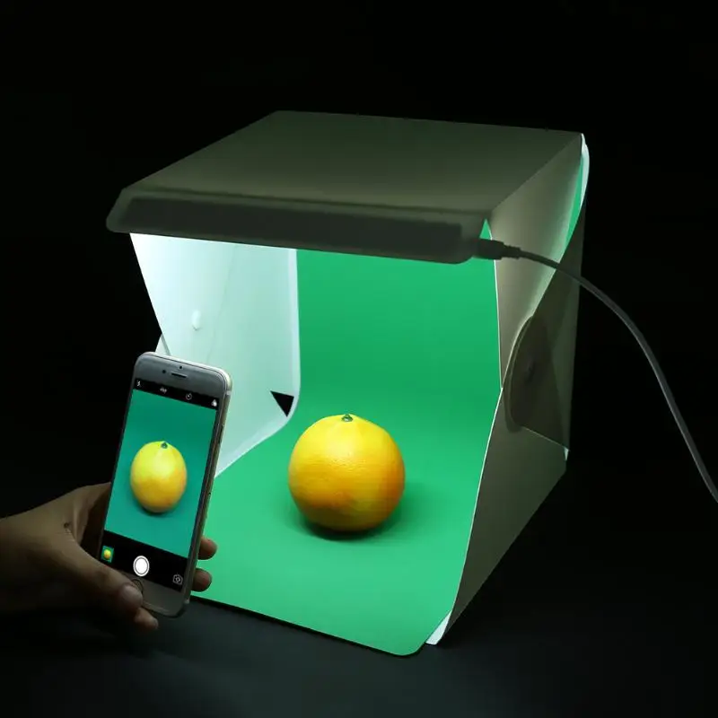 Складная фотостудия лайтбокс софтбокс Регулируемый 35 светодиодный световой короб Мобильная Студия софтбокс Лайтбокс для DSLR камеры