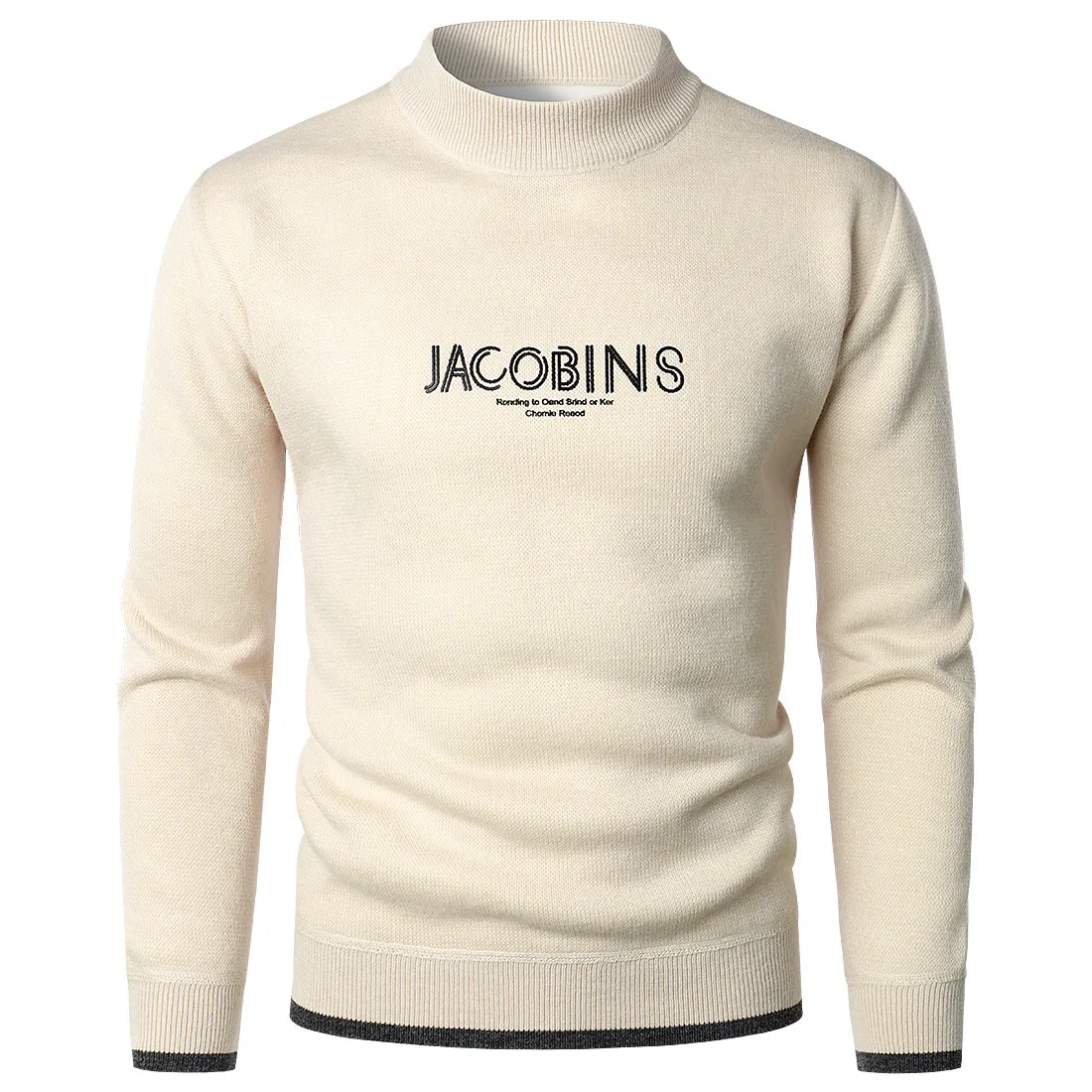 

Men's Autumn and Winter Heat Preservation Thickened Letter Print Sweater