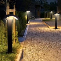 thrisdar outdoor landscape pathway light aluminum garden lawn bollards light yard patio villa courtyard pillar post light