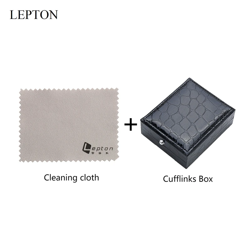 Lepton Globe Earth Cufflinks Blue Colors Stainless steel Rotatable globe planet earth World Map Cuff links Wedding For Mens