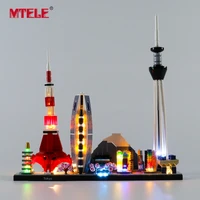 mtele led light kit for 21051 architecture tokyo skyline souvenir toys lighting set