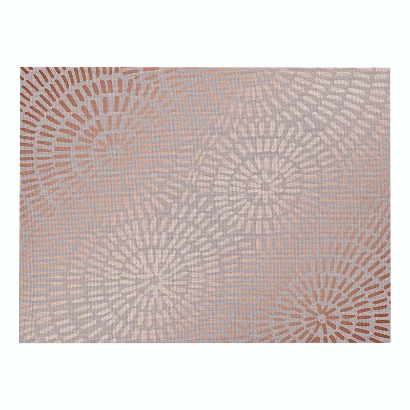 Коврики для кухонного стола салфетка из хлопка и льна золотисто розовые