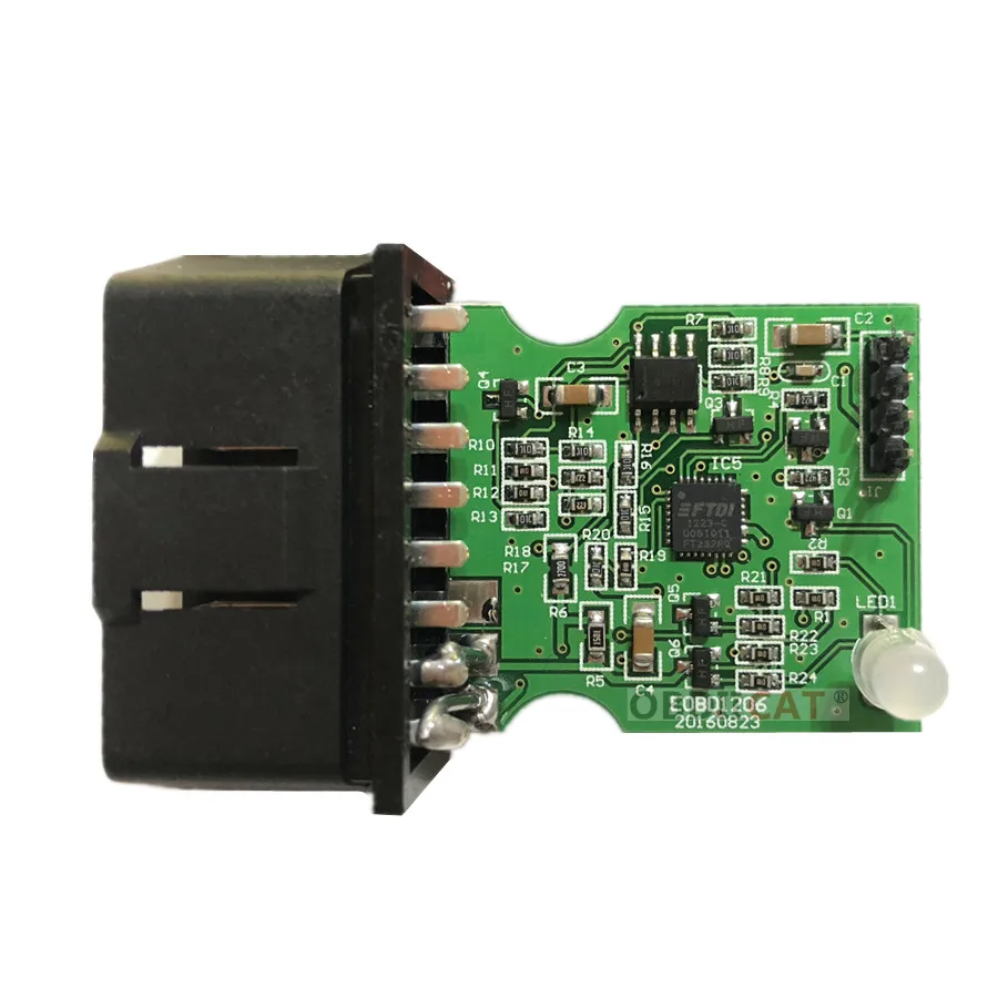 Лучшее качество EOBD мигалка ЭБУ Мишер зеленый PCB FTDI FT232RQ чтение и запись Galletto1260 ECU