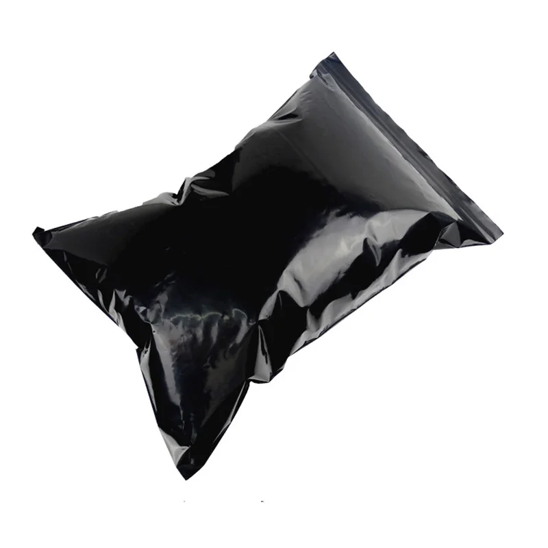 Черный Непрозрачный Маскировка Zip Lock Ручка Пластиковая Упаковка Мешок