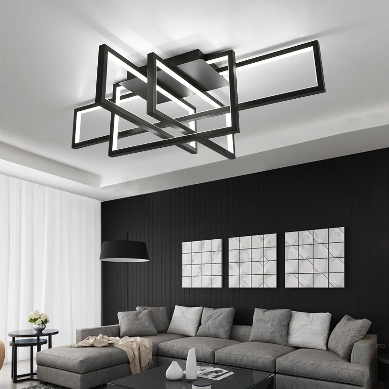 Современная светодиодная люстра с дистанционным управлением для гостиной