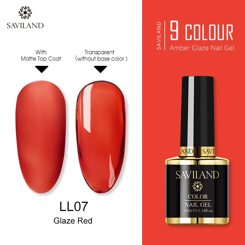10ML LL07 SAVILAND Радужный Янтарный Гель-лак для ногтей креативный художественный Гель-лак для ногтей полупрозрачный праймер лак для ногтей - Цвет: 10ML LL07