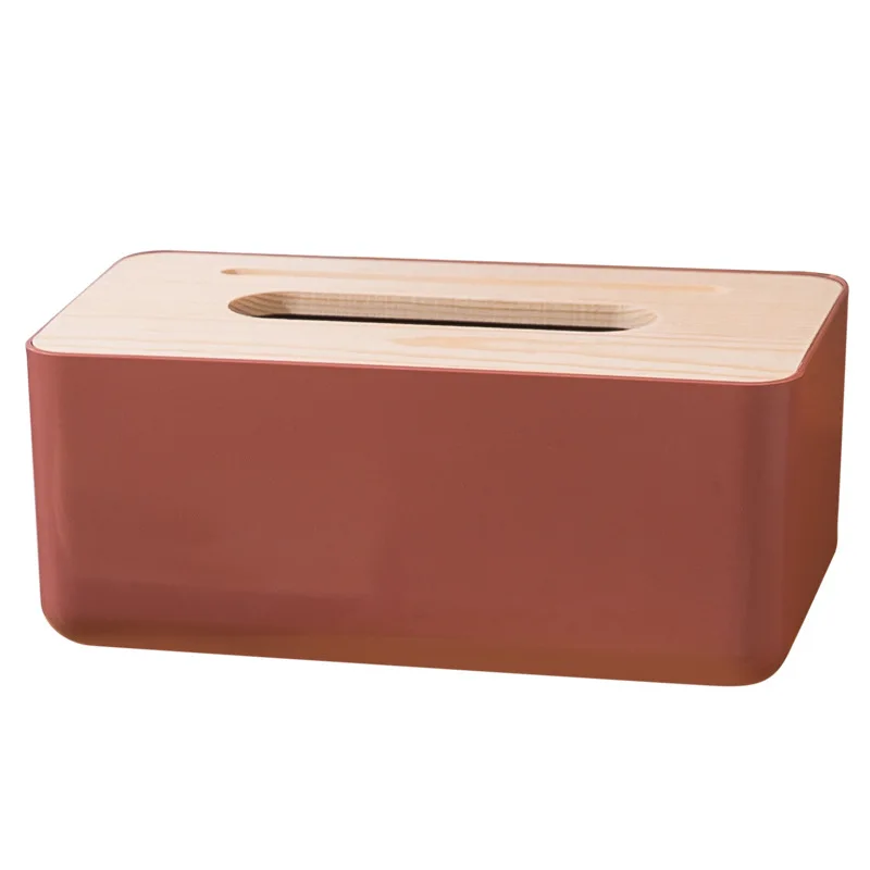 

Wooden Tissue Box Environmental Protection Home Tissue Container Towel Napkin Tissue Holder Case for Office Home Decoration
