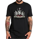 Классическая футболка для влюбленных с серебряным черепом, короной, монументом, итальянской готической металлической лентой, Мягкая Повседневная мужская футболка из 100% хлопка, европейский размер