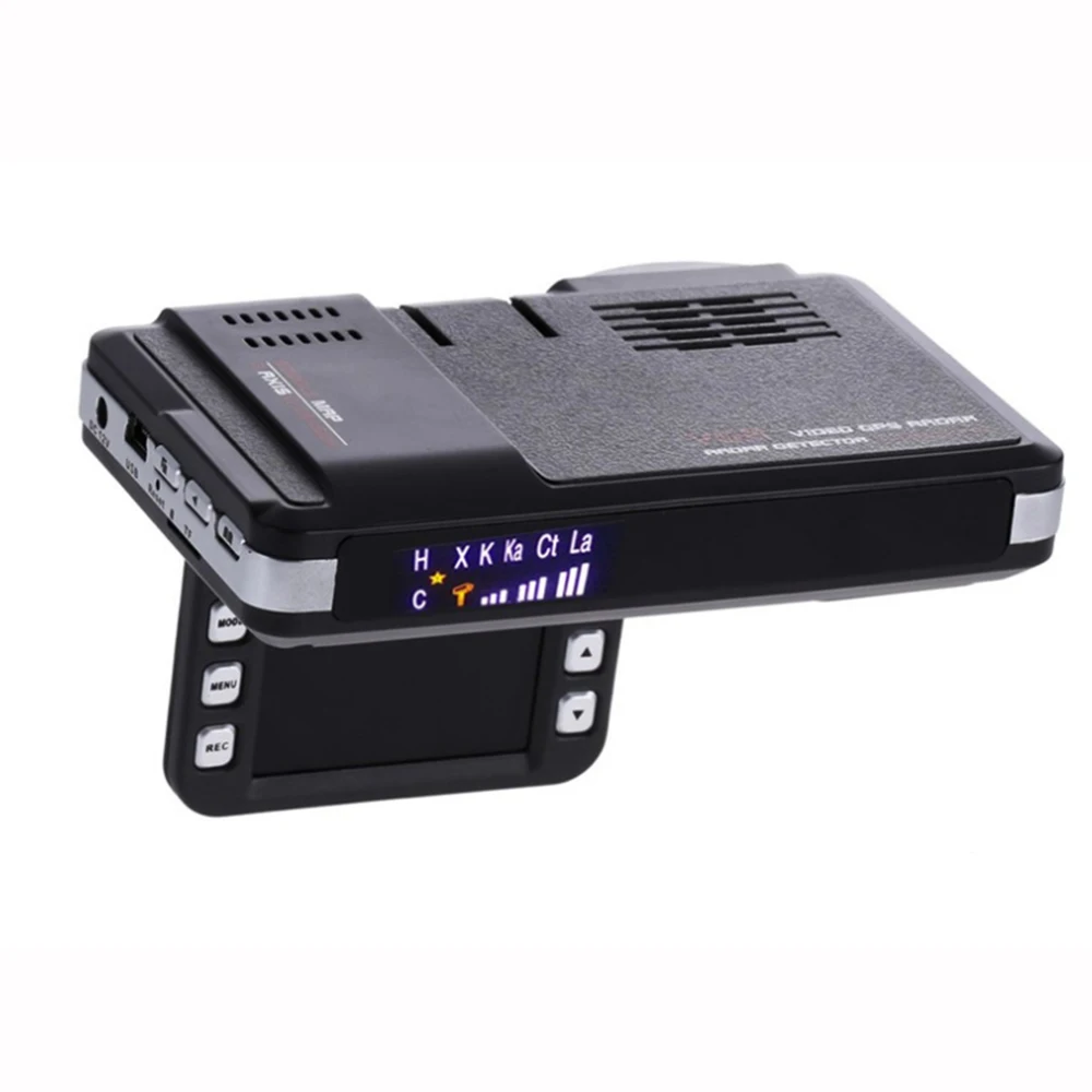 Автомобильный радар детектор Flip Type 3 в 1 GPS трекер 2 0 дюйма DVR камера с тахографом