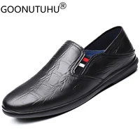 2021 style fashion mens shoes casual genuine leather loafers male flats slip on shoe man nice comfortable driving shoes for men