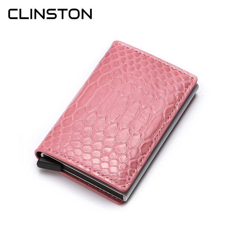 Держатель для кредитных карт с рчид-блокировкой питона минималистичный тонкий