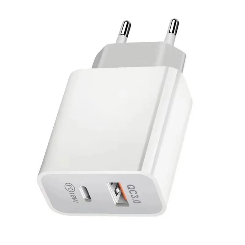 18 Вт Dual USB C PD зарядное устройство быстрое QC 3 0 для iPhone 12 X Xs 8 Xiaomi телефон Зарядное 200