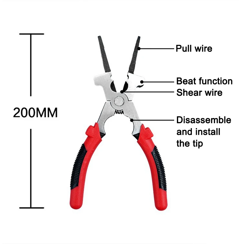 Многоцелевые MIG Сварочные плоскогубцы Клещи изолированные ручки прочные