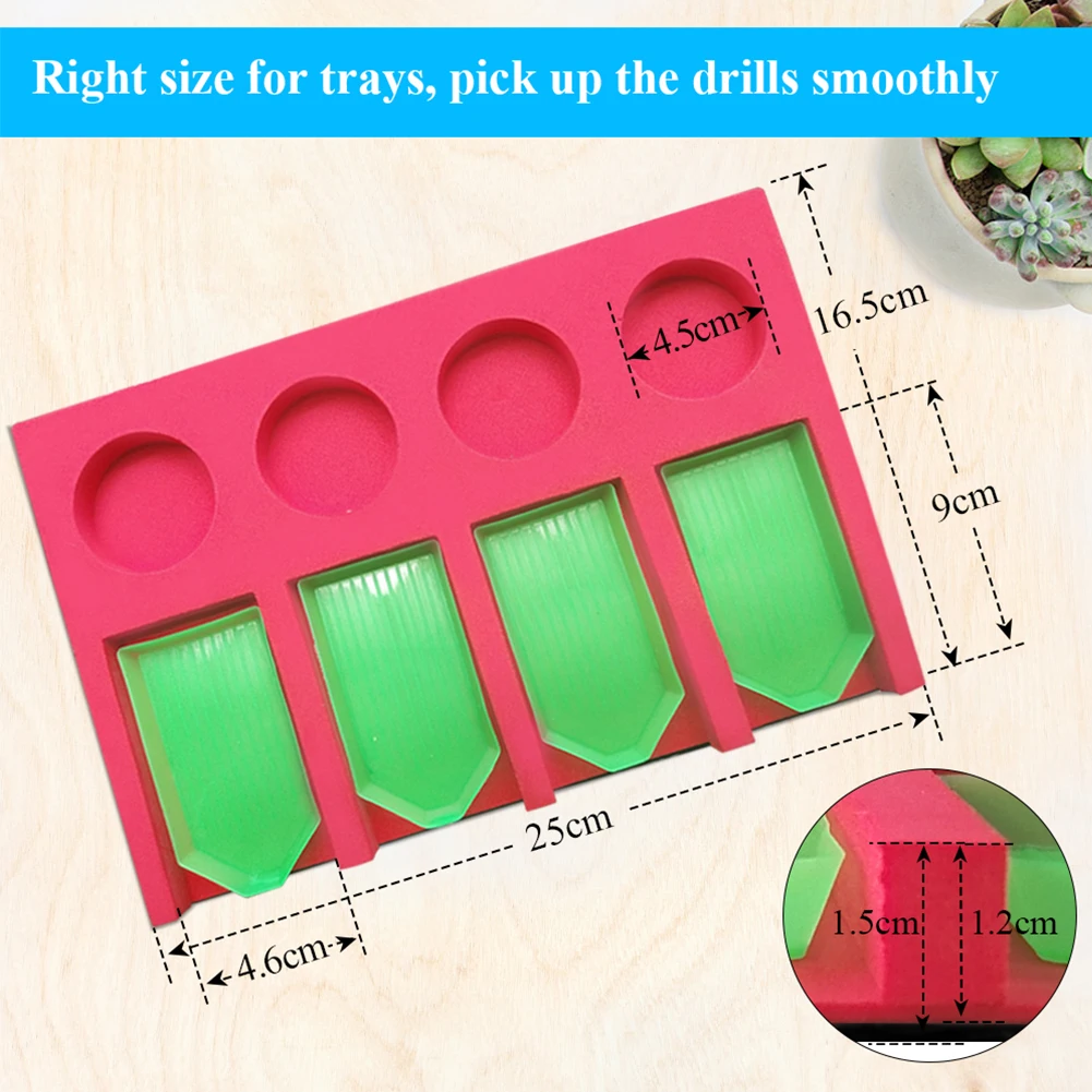 

Diamond Painting Tray Organizer Multi-Boat Diamond Painting Accessories for Art Craft DIY Painting for Adults