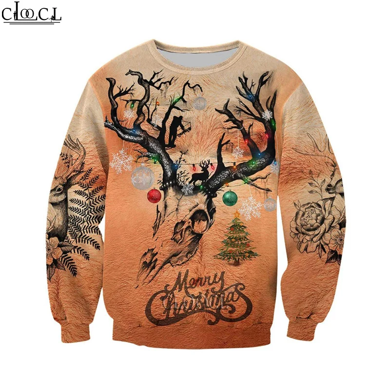 

HX Deer Skull Merry Christmas 3D All Over Printed Hoodies Sweatshirt Unisex Zip Pullover Casual Jacket Tracksuits Drop Shipping