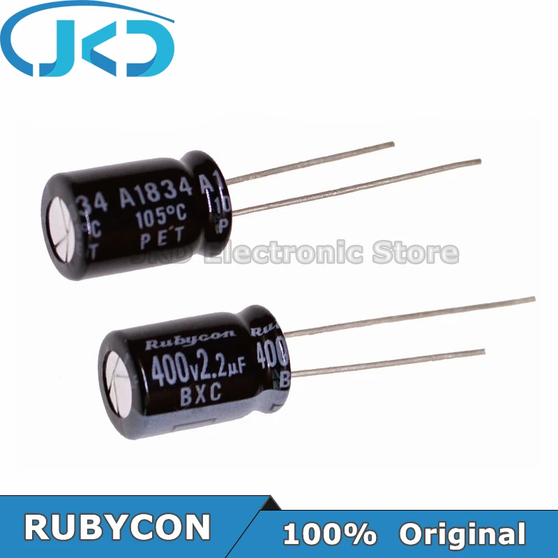 20 шт. алюминиевый электролитический конденсатор RUBYCON 2 мкФ 400V 8*11 5mm BXC/BXA Series 105 ℃