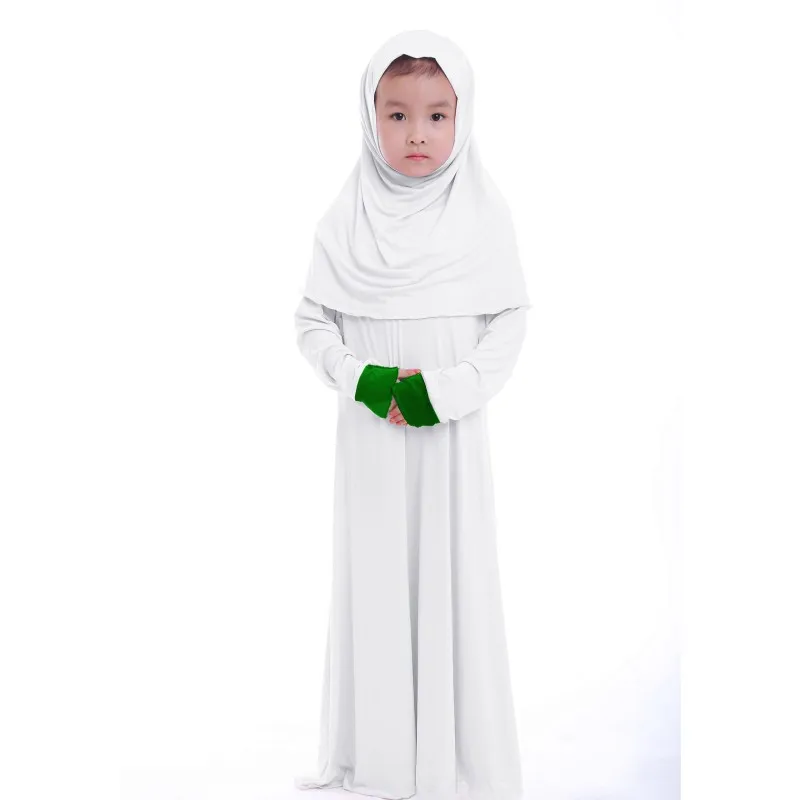 Мусульманское детское платье для девочек наряд хиджаб Абая арабский Дубай