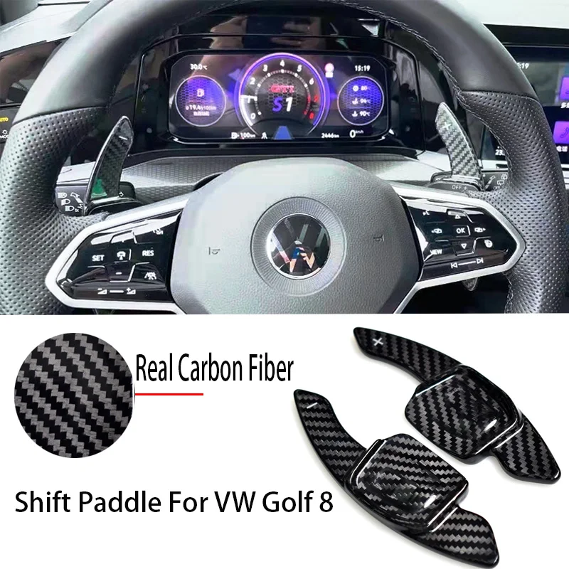 Для Volkswagen Golf 8 MK8 GTI R Golf8 Tiguan воротник искусственное весло углеродное волокно