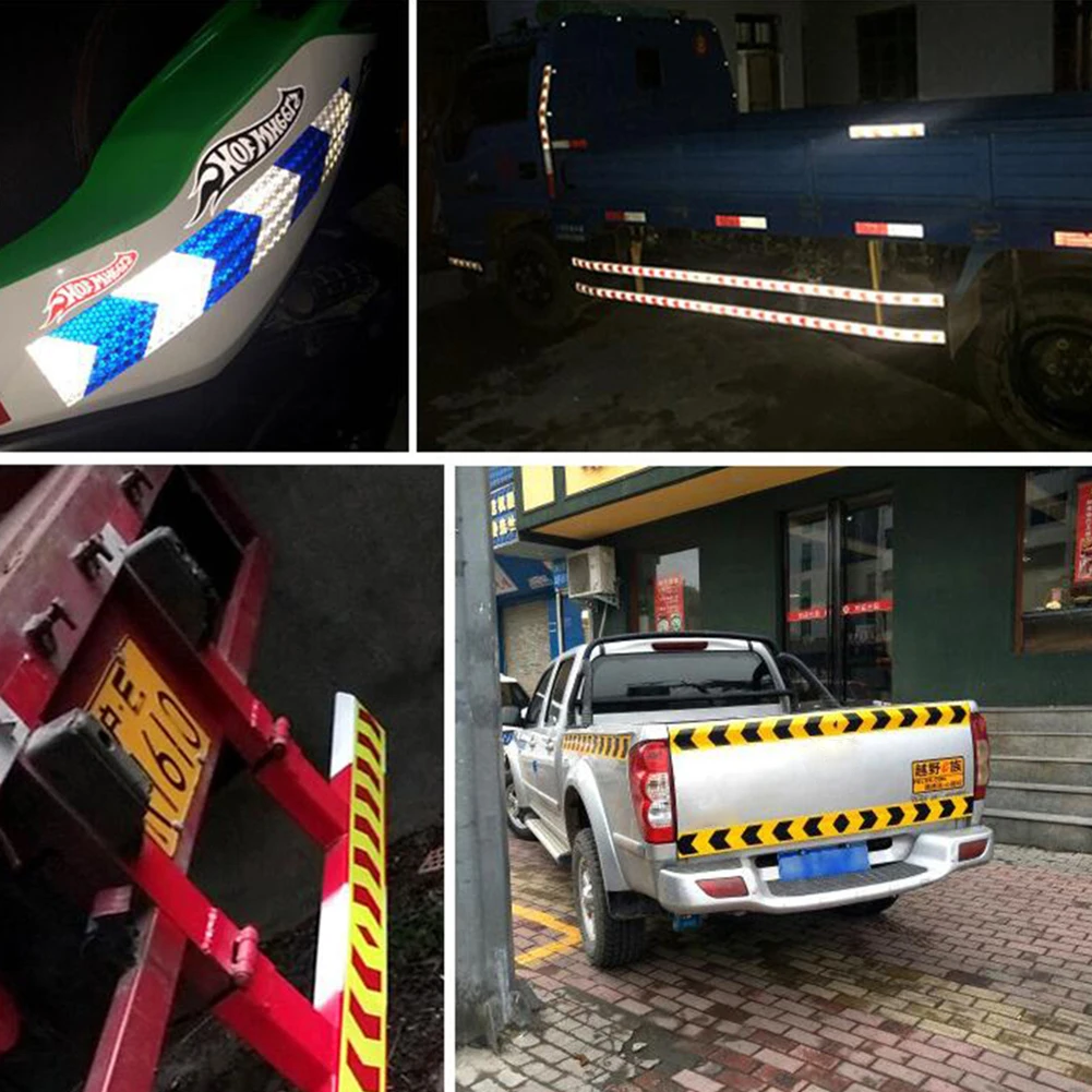 Светоотражающая лента для автомобиля 5x300 см со стрелкой стикер авто мотоцикла