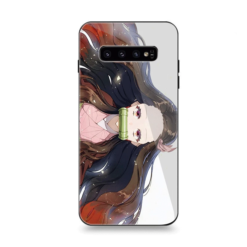 G2 Чехол для телефона Стекло для samsung A40 A50 A10 A20 A30 A60 A70 S10 S7 край S8 S9 Plus Note 8 9 крышка kimetsu без yaiba - Цвет: G2
