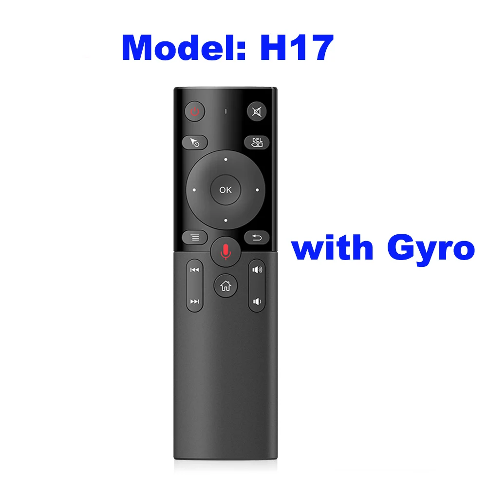 H17 with Gyro G30 голосовой пульт дистанционного управления воздушная мышь G10 Беспроводная мини Kyeboard с ИК-обучением для Android tv Box PC H96 max HK1 max KM3 X2 pro - Цвет: H17 with Gyro