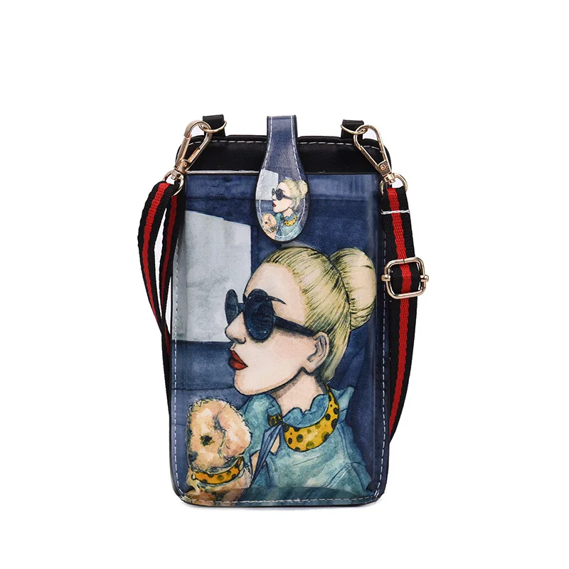 Новая женская сумка с модным принтом милая маленькая девочка рисунком животных