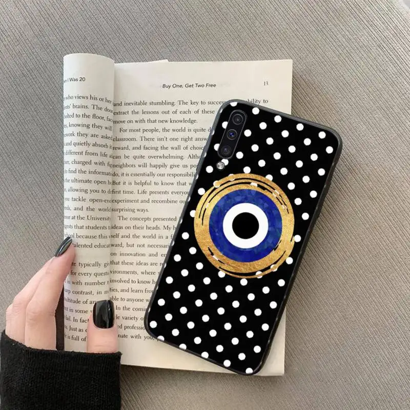 

simple evil Eye cute Phone Case For Samsung galaxy S 7 8 9 10 20 edge A 6 10 20 30 50 51 70 note 10 plus
