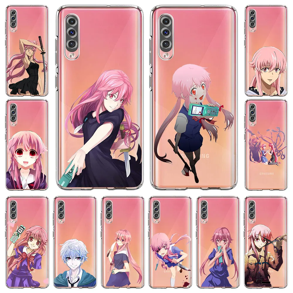 

The Future Diary Anime Mirai nikki yandere Phone Case For Samsung Galaxy A50 A70 A20 A30 A10 A40 A10s A20e A20s A02s Clear Cover