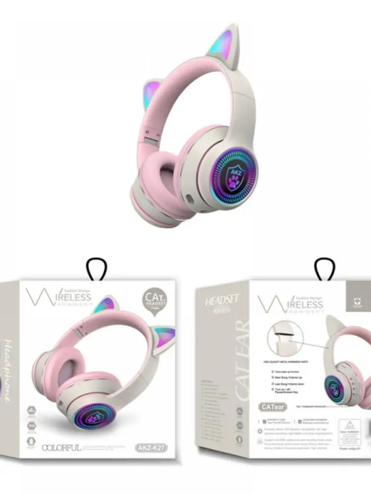 

Беспроводные наушники K27 с кошачьими ушками и поддержкой Bluetooth 5,0