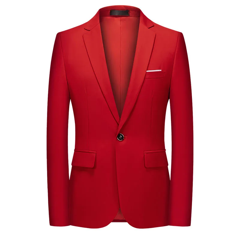 Red Blazer Men Business Social Dress Blazer Men Plus Size Suit Jacket  6xl 13 Solid Color  Black White Blue Lila Blazer Men