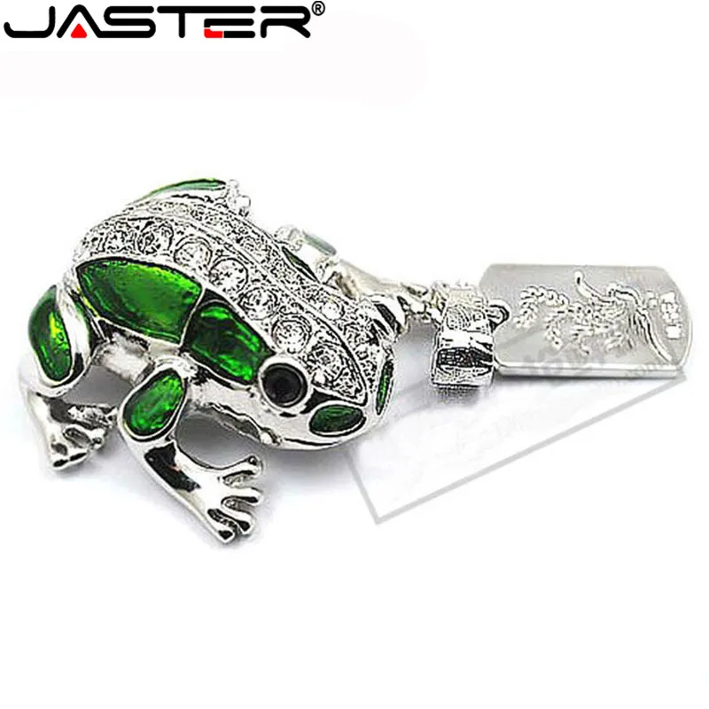 Usb флеш-накопитель JASTER металлический корпус лягушка кристалл 4 ГБ 8 16 32 64 карта