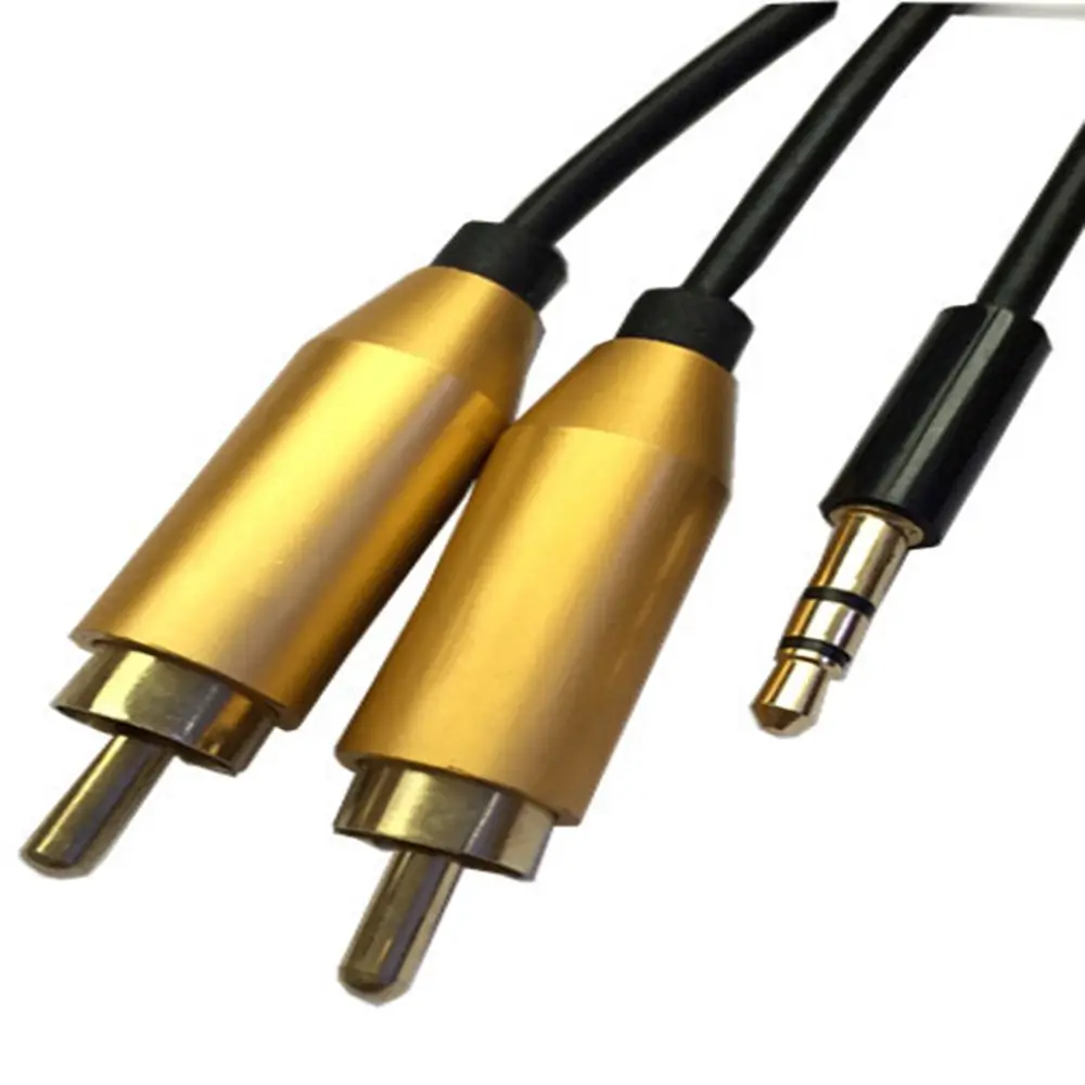 3 5 мм до 2RCA кабель RCA аудио штекер-штекер 2 rca aux для усилителя телефона Edifer домашний