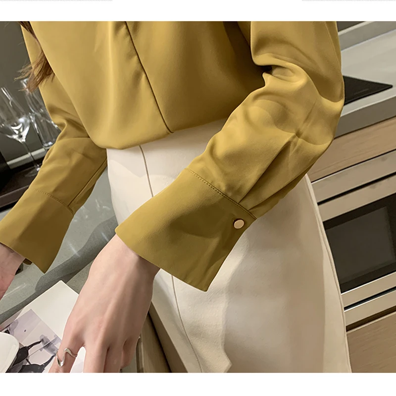 

Blusa Autumn Long Sleeve V-neck Chiffon Blouse Shirt Tops Blouse Women Blusas Mujer De Moda 2021 Tops Fashion Women Blouse 16230