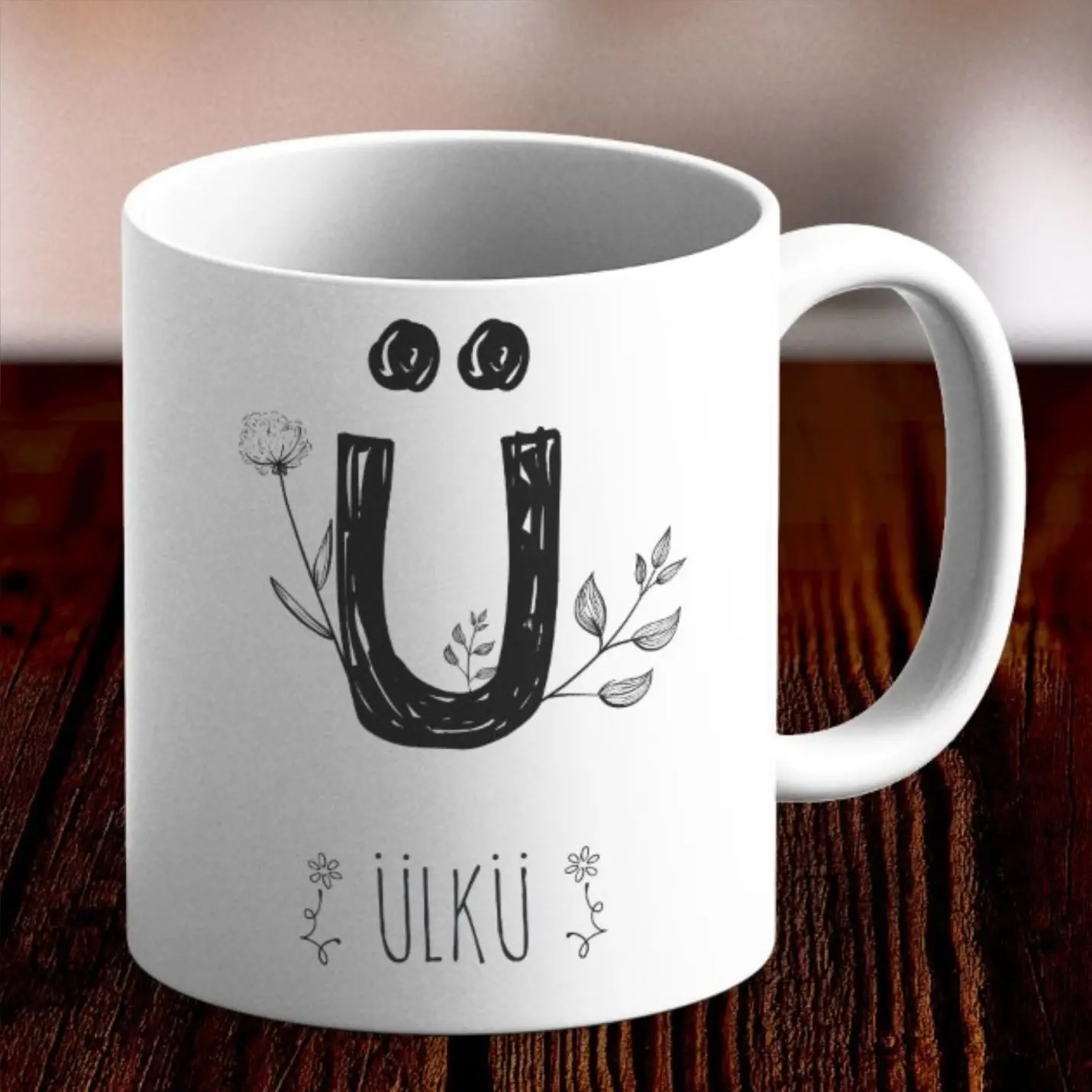 

Personalized Letter OF Design Mug Cup