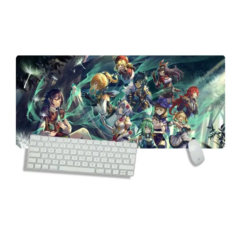 

genshin impact anime Unique Desktop Pad Game Mousepad Desk Table Protect Gamer Work Large Mouse pad mats Non-slip Laptop Cushion