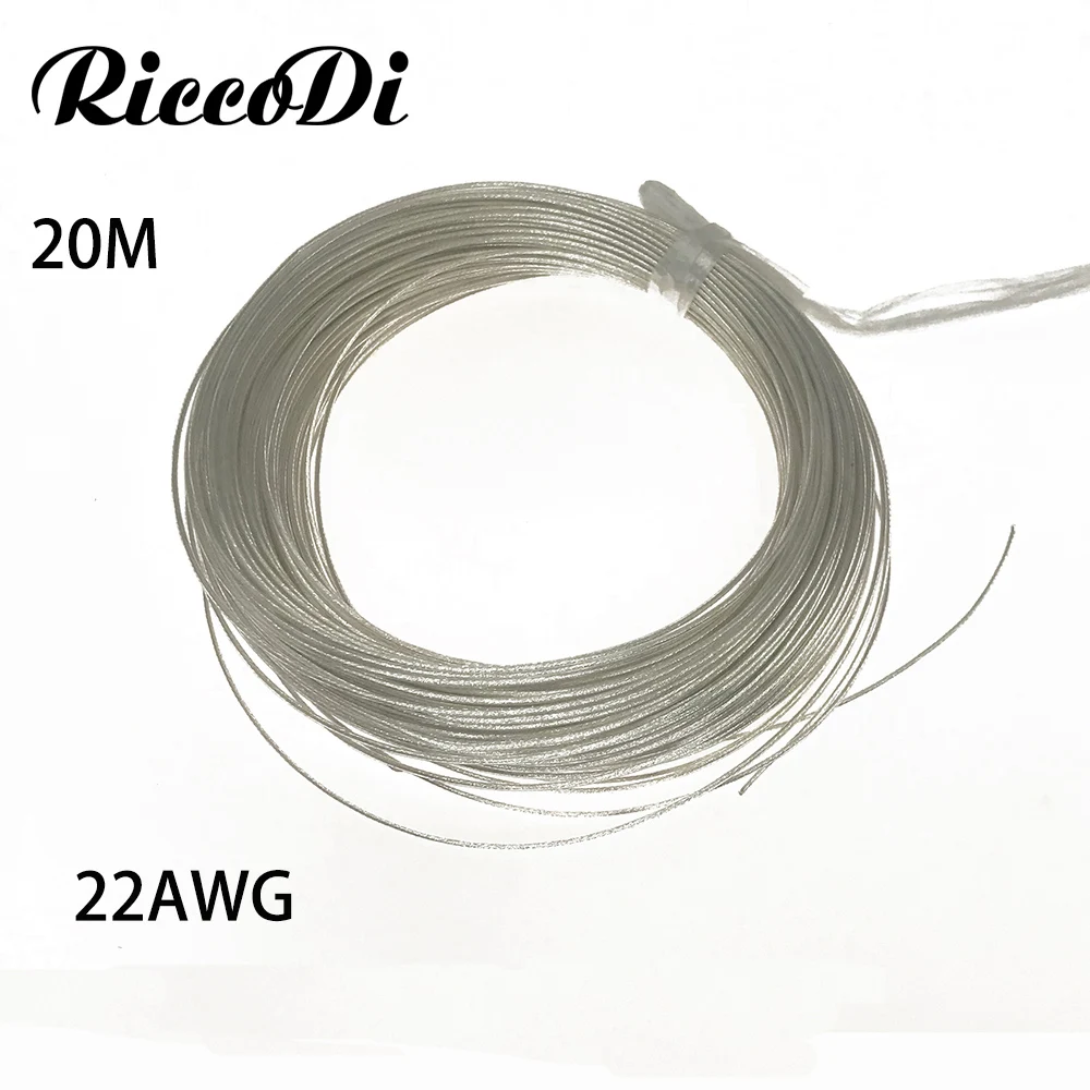 Бесплатная доставка 20 м 22AWG FEP покрытый серебром провод из 0 35 высокотемпературных