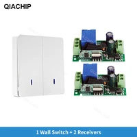 qiachip ac 110v 220v rf remote control wall controller receiver switch 433mhz transmitter hall bedroom ceiling lights diy