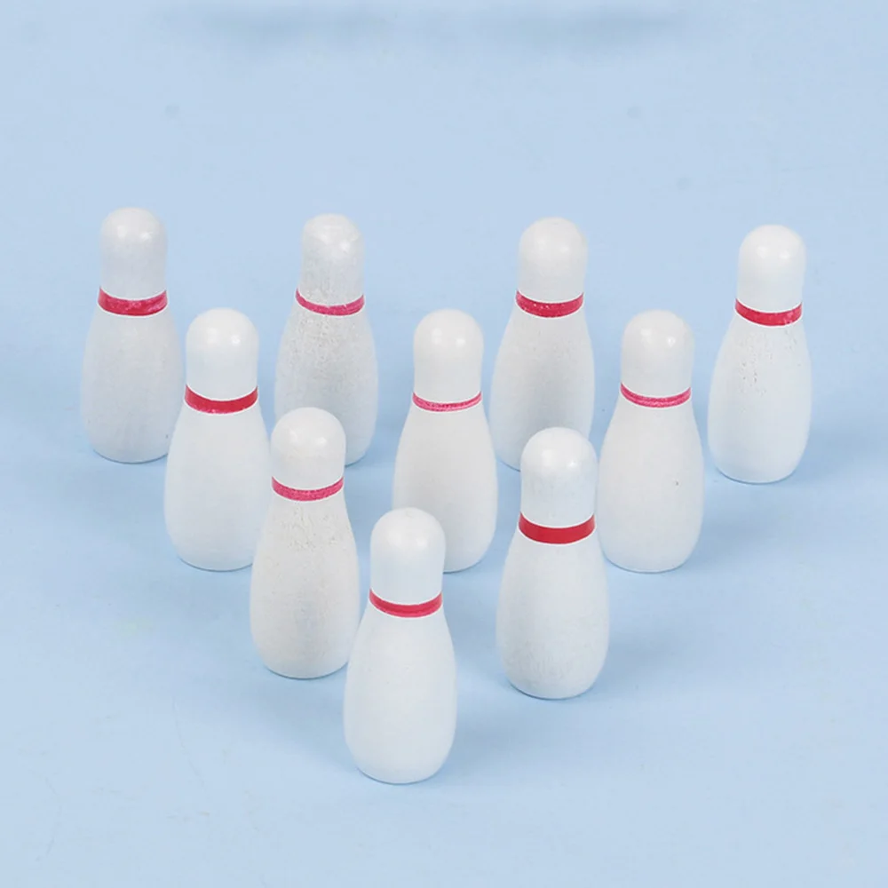 

Mini Bowling Wooden Desktop Tabletop Bowling Indoor Bowling Toy Classic Parent-Child Interactive Desk Board Game
