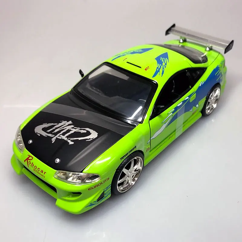JADA 1/24 весы серии фильмов модель игрушка автомобиля Mitsubishi Eclipse литья под давлением