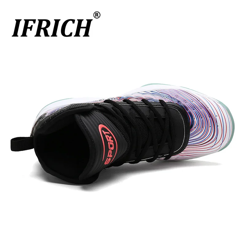 Нескользящая обувь для мальчиков баскетбольные высокие кроссовки удобная