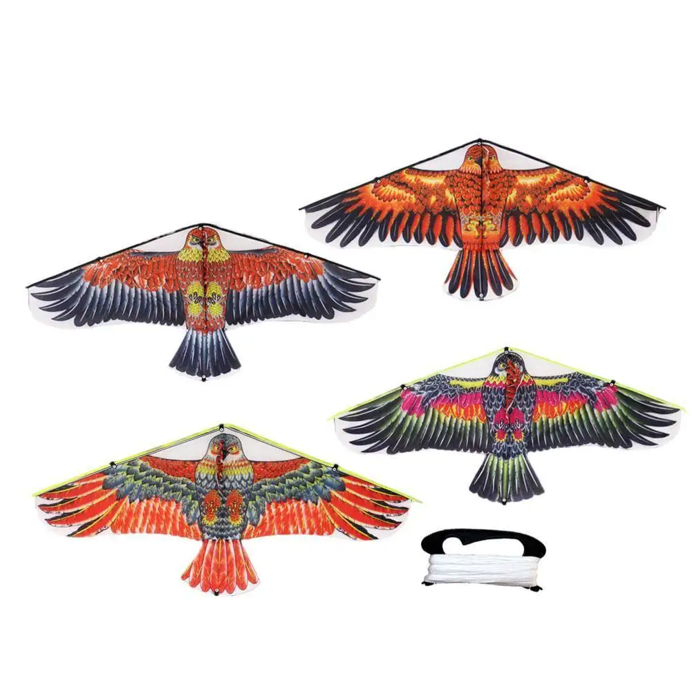 Фото 1 м треугольник воздушный змей в форме ястреба игрушки большая муха птица для