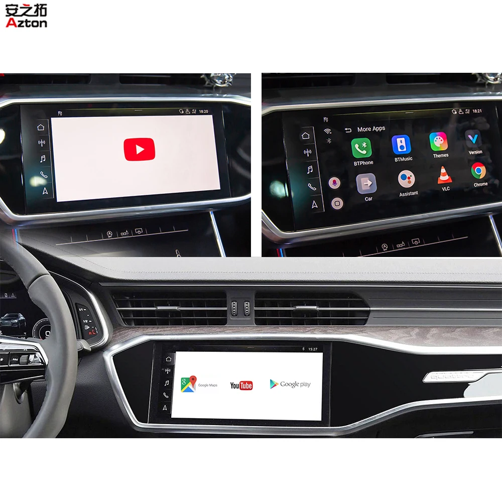 Беспроводная автомобильная видео приставка Apple CarPlay Android AI Box для Mercedes Benz W213 класс A