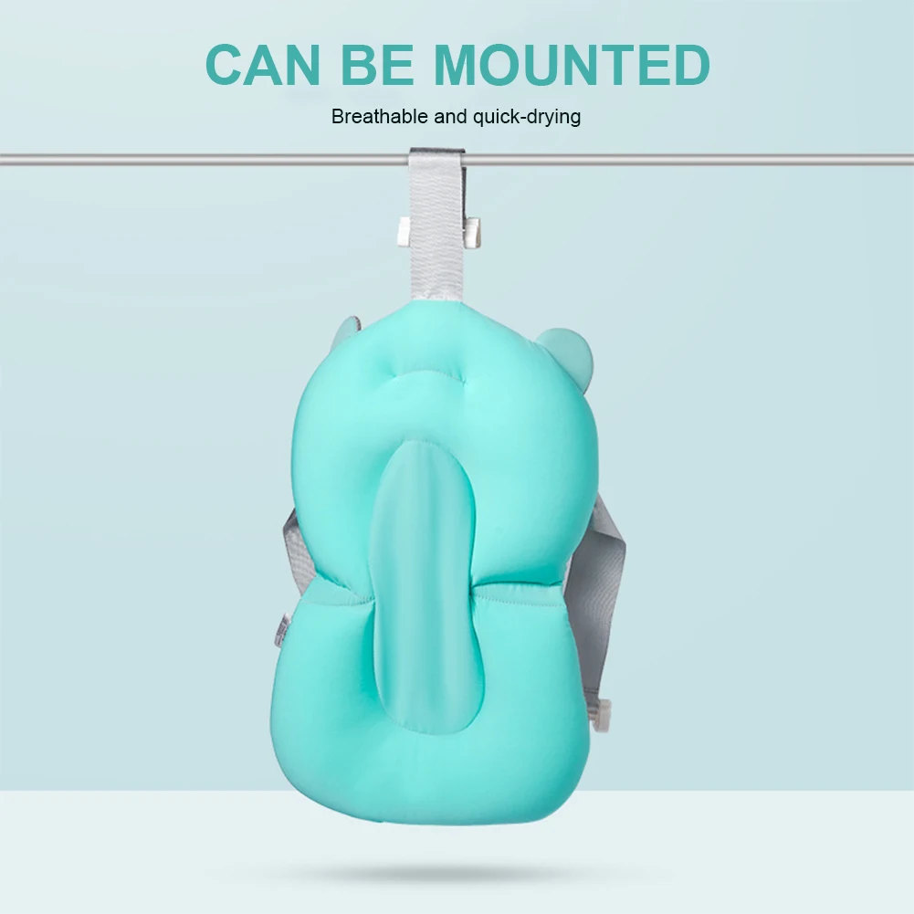 

Baby Bath Support Seat Bath Pillow Baby Bath Pad Adjustable Non-Slip Infant for Baby Seat Bath