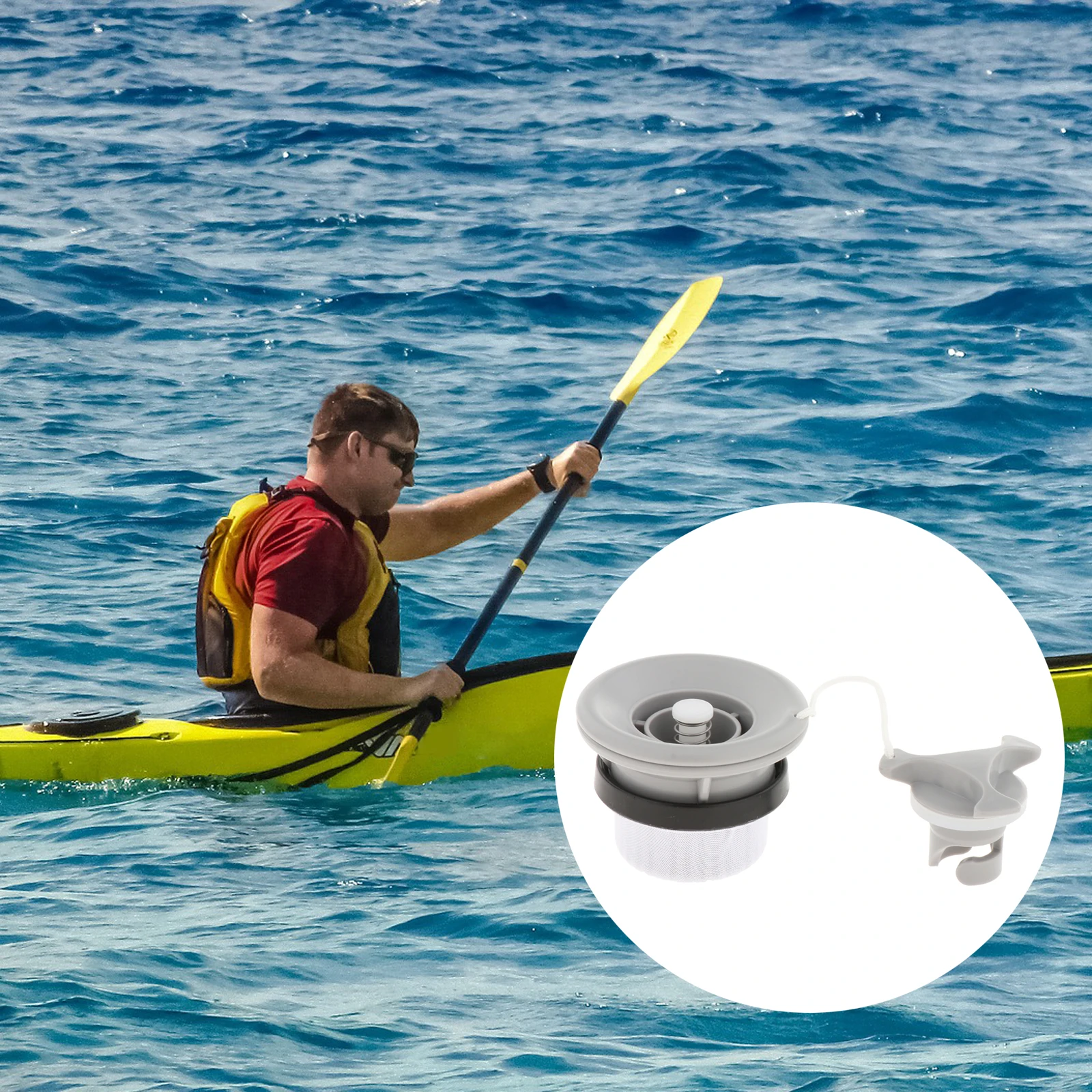 

6 Holes Boat Air Valve Air Gas Valve Adaptor for Outdoor Canoe Kayak Surfing Surf Paddle Board Dinghy Canoe Inflatable Boat Accs