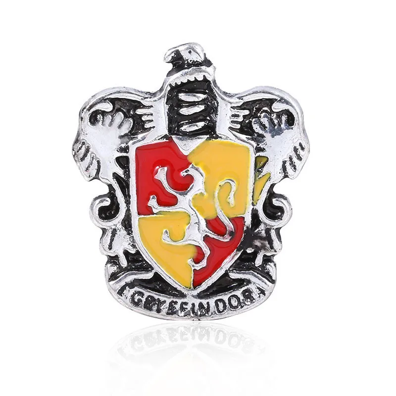 SG модные ювелирные изделия Хогвартс Слизерин Гриффиндор Ravenclaw Hufflepuff школьный значок брошь для женщин и мужчин ювелирные изделия - Окраска металла: X74-5