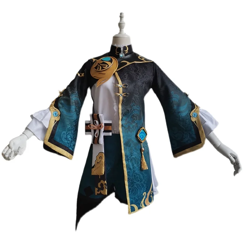 

[Customized] Anime! Genshin Impact XingQiu Childe Game Suit Gorgeous Uniform Cosplay Costume Halloween Party Outfit Men 2021 NEW