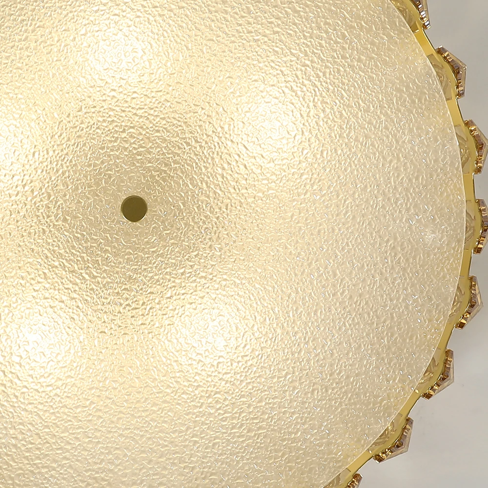 

New modern Gold Crystal Chandelier For Ceiling Luxury Modern Bedroom Lamps Round LED Cristal Lustre Home Decor Light Fixture