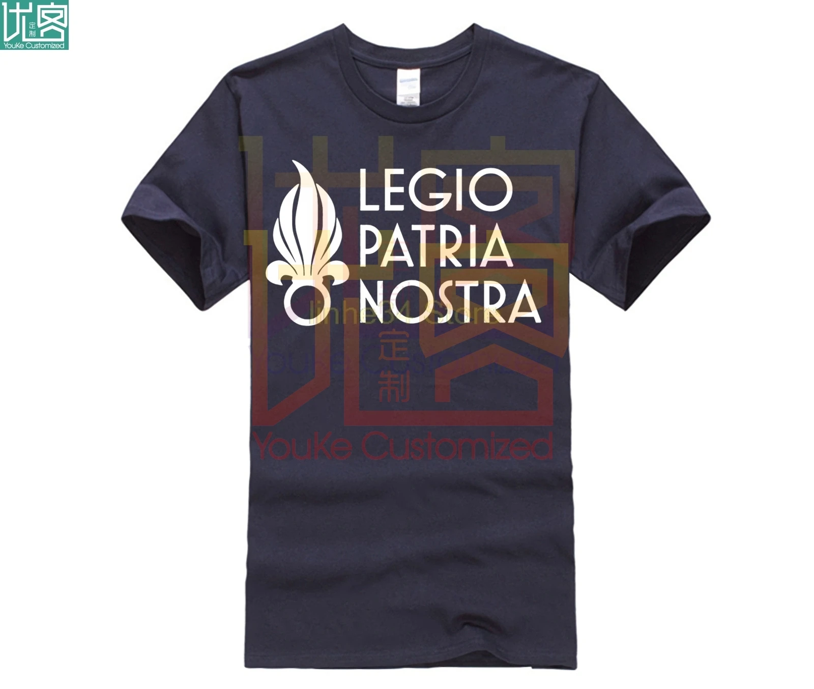 Футболка мужская с коротким рукавом Повседневная рубашка в стиле милитари серая